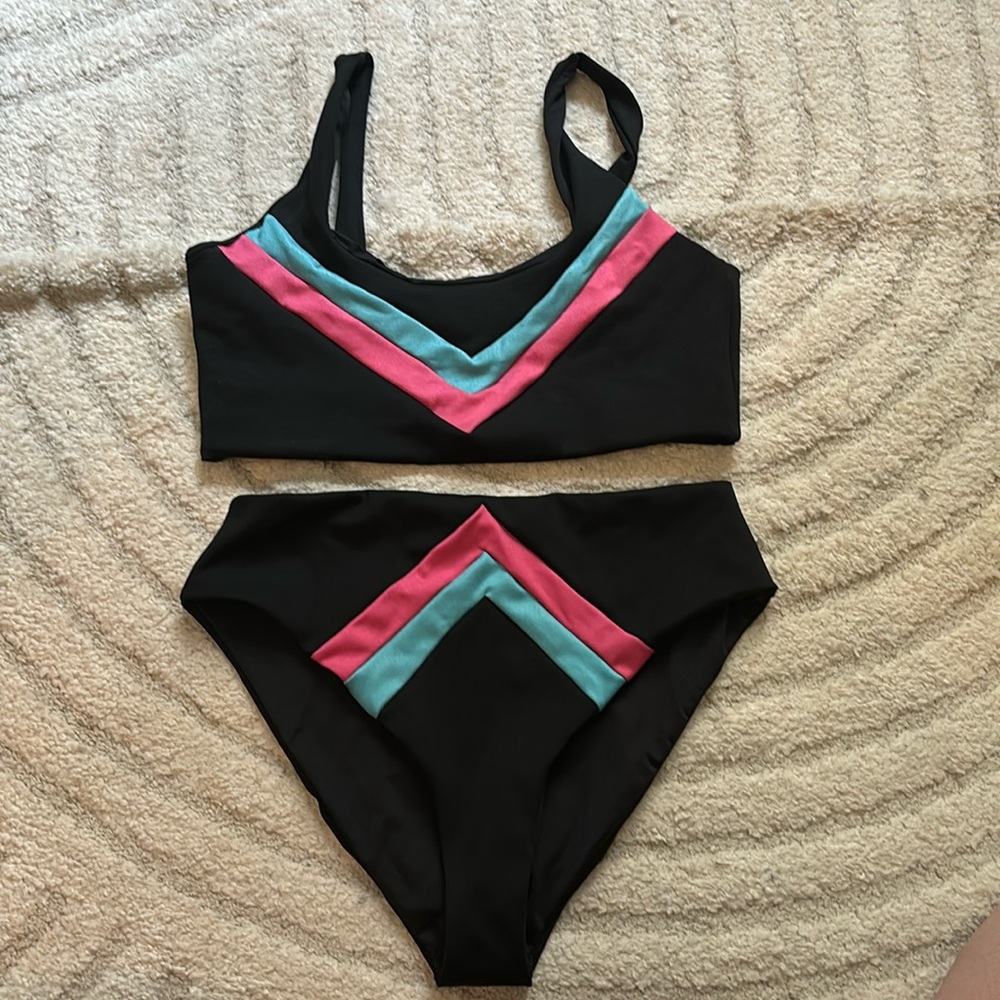 80’s workout style brand new BEACHRIOT bikini set